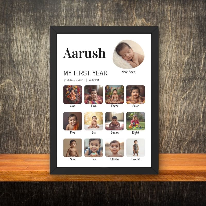 12 Month baby frame - First year