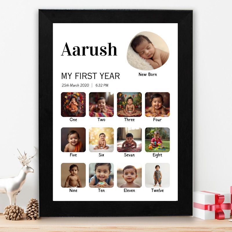 12 Month baby frame - First year