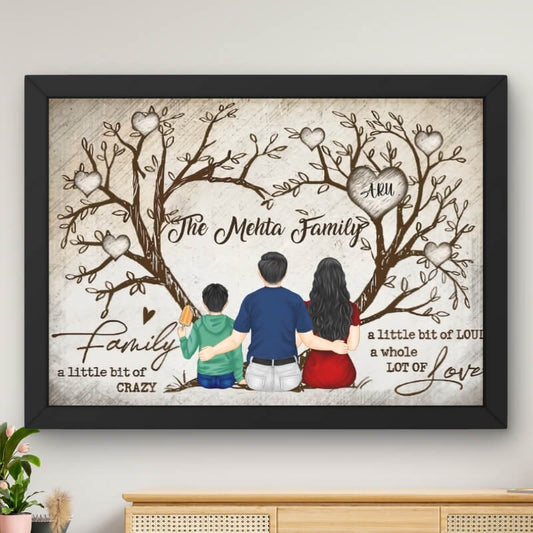 Our Family Tree – Personalised Name Frame