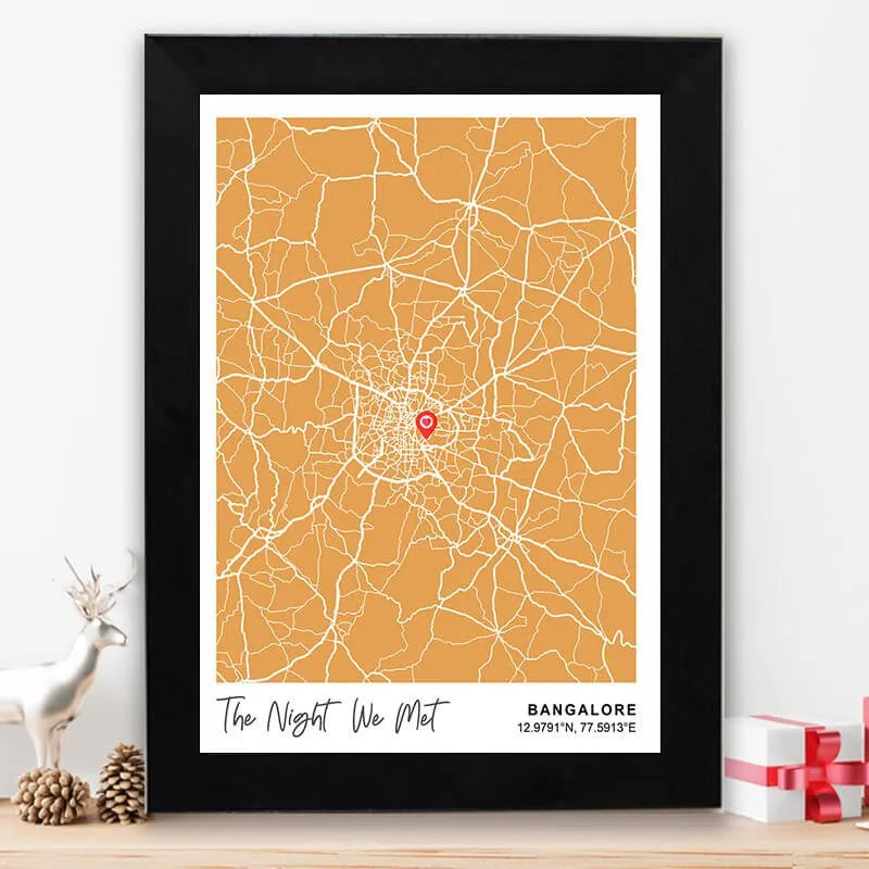 Personalized street map - Alpha  pink