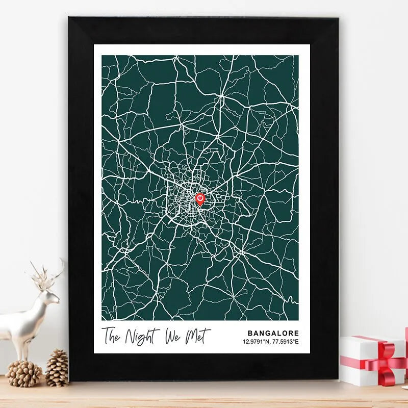Personalized street map - Alpha  pink