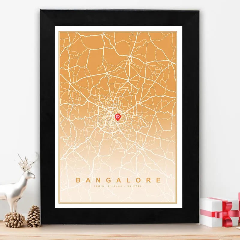 Personalized street map - Classic grey